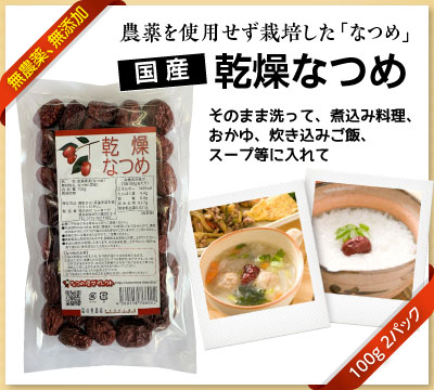 国産乾燥なつめ　100g